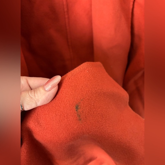 Ellen Tracy | 100% Wool Burnt Orange Sweater/Jacket | Size 12 - Picture 5 of 10